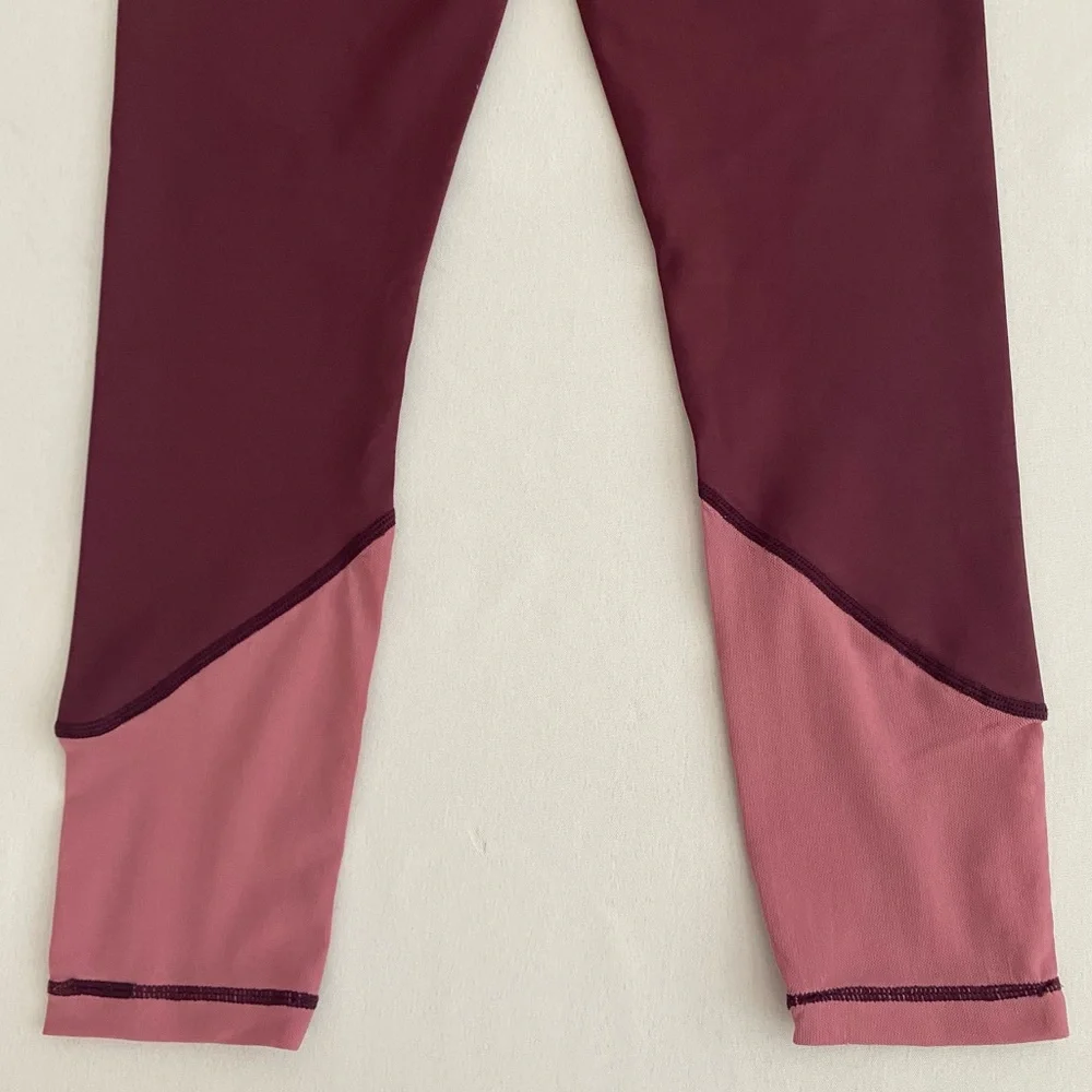 XXIV Active Womens Tempo Leggings XS 7/8 High Waisted Mesh Panels Gym Activewear
